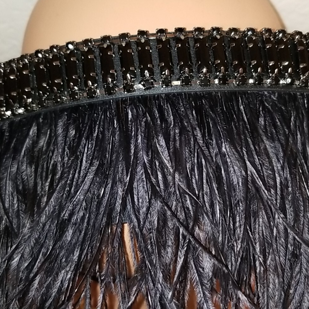 BCBGMaxAzria Ostrich Feather Belt - Picture 6 of 8